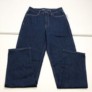 Old Navy Womens Jeans Blue Denim High Rise WOW Straight Leg Stretch Size 6 Tall